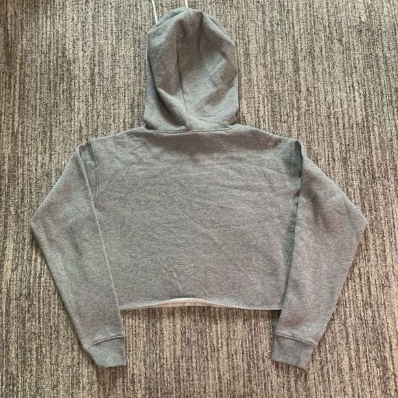 Wild Fable Women’s Size XS Long Sleeve‎ Cropped Hoodie Gray Pullover Sweatshirt - Picture 7 of 7